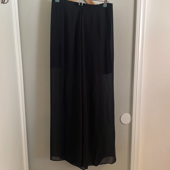 Sheer maxi skirt with mini underlay and side slit.  Festival vacation wear - Picture 4 of 5
